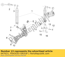 Aprilia 647621, Tuleja, OEM: Aprilia 647621