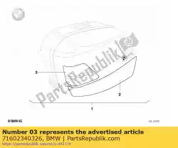 Qui puoi ordinare giusta protezione dagli urti da BMW , con numero parte 71602340326: