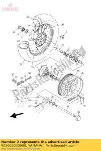 yamaha 905602033900 espaçador (3bc) - Lado inferior