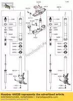 44039005218R, Kawasaki, houder-vork boven, f.s.bl kawasaki gtr  e 1400gtr abs zg1400 kact 1400 , Nieuw