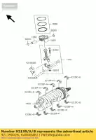 921390026, Kawasaki, bucha, pino de manivela, azul zx1000- kawasaki zx 1000 2004 2005 2006, Novo