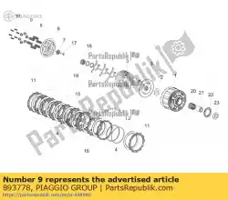 Tutaj możesz zamówić siedzenie spr?? Ynowe od Piaggio Group , z numerem części 893778: