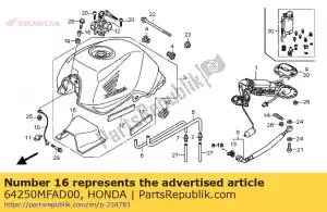 honda 64250MFAD00 mat, fr. czo?g - Dół