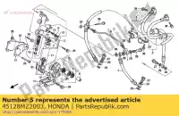 45128MZ2003, Honda, manguera, segundo cilindro maestro honda cbr 1000 1993 1994 1995 1996 1997 1998, Nuevo