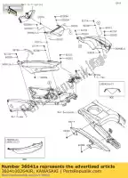 36041002640R, Kawasaki, ok?adka, lewa, g.b. zielony kawasaki zzr  f performance sport zx1400 e zzr1400 abs ninja zx14r brembo ohlins 1400 , Nowy