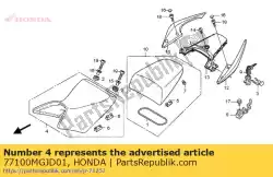 Ici, vous pouvez commander le siège ass., simple auprès de Honda , avec le numéro de pièce 77100MGJD01: