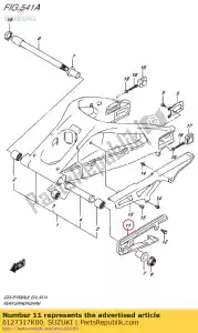 suzuki 6127317K00 amortiguador, defensa de contacto en cadena - Lado inferior