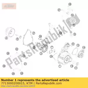 ktm 7713000200015 tapa de encendido sx e-start - Lado inferior