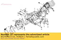 Here you can order the no description available from Honda, with part number 80240MZ3720: