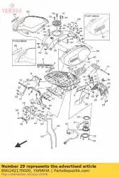 Ici, vous pouvez commander le couverture auprès de Yamaha , avec le numéro de pièce B90242170000: