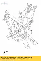 4120036E00, Suzuki, rail comp, siège suzuki rm  rmx rm125 rm250 250 125 , Nouveau