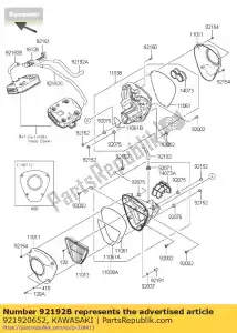 kawasaki 921920652 tubo, fr head-aswv vn1700c9f - Lado inferior