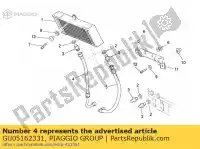 GU05162331, Piaggio Group, tubo rh moto-guzzi breva breva v ie norge norge polizia berlino sport 850 1100 1200 2005 2006 2007 2008, Nuovo