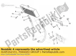 Here you can order the rh pipe from Piaggio Group, with part number GU05162331: