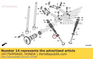 honda 14775HP0A00 seat, valve spring - Bottom side