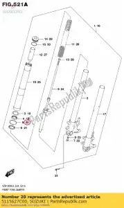 suzuki 5115627C00 anillo, tapón - Lado inferior