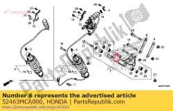 kraag c, kussenarm van Honda, met onderdeel nummer 52463MCA000, bestel je hier online: