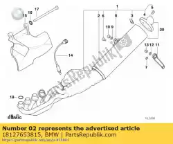 Here you can order the exhaust pipe cover - nirosta (to 08/1999) from BMW, with part number 18127653815: