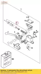 Ici, vous pouvez commander le kit de réparation cpl. D = 13 mm auprès de KTM , avec le numéro de pièce 58313050100: