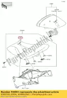 530030120MA, Kawasaki, couro, banco dianteiro, preto kawasaki zx ninja r abs 1000 600 10 6, Novo