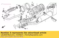 18300HN2U10, Honda, assy silencieux honda trx500fa fourtrax foreman 500 , Nouveau