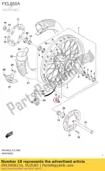 Here you can order the nut from Suzuki, with part number 0915908133: