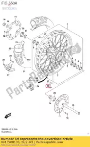 suzuki 0915908133 nut - Bottom side