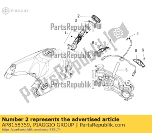 aprilia AP8158359 ghiera - Lato superiore