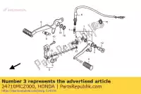 24710MCZ000, Honda, Arm comp., change honda cb 900 2002 2003 2004 2005, New