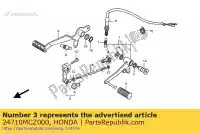 24710MCZ000, Honda, Braço comp., mudança honda cb 900 2002 2003 2004 2005, Novo