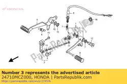 Here you can order the arm comp., change from Honda, with part number 24710MCZ000: