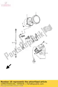 yamaha 16M835500100 conjunto de cabo do velocímetro - Lado inferior