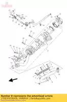 1TDE47030000, Yamaha, silenciador comp. 1 yamaha  yfz 450 2014 2015 2016 2017 2018 2019 2020 2021, Nuevo