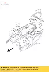 Ici, vous pouvez commander le housse, siège arrière auprès de Suzuki , avec le numéro de pièce 4550116G21YHH: