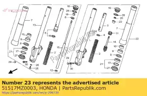 Honda 51517MZ0003 rubber,stopper - Bottom side