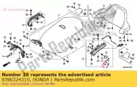 9390324310, Honda, vis, taraudage, 4x12 honda vfr  f anf innova gl goldwing a clr cityfly rvf r nc xa vf magna c integra d dct xd dtc sd fjs silver wing bagger f6 b s nsa dn01 x sa super gold deluxe abs 8a vf750c clr125 gl1800a fjs600a fjs600d gl1800 airbag anf125 nsa700a nc700d gl1800b nsc502w, Nouveau