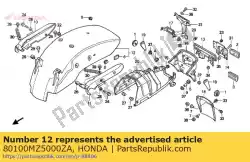 Aquí puede pedir guardabarros b, rr. * rp140m * (rp140m vortex morado metalizado) de Honda , con el número de pieza 80100MZ5000ZA: