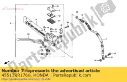 Aqui você pode pedir o tampa, cilindro mestre em Honda , com o número da peça 45513KR1760: