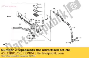 honda 45513KR1760 tampa, cilindro mestre - Lado inferior