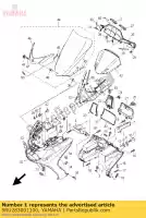 5RU283001100, Yamaha, beenschild assy yamaha yp 400 2005 2006 2007 2008 2009 2010 2011, Nieuw