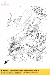 Aqui você pode pedir o montagem do escudo da perna em Yamaha , com o número da peça 5RU283001100: