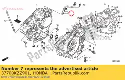 sensor assy., snelheid van Honda, met onderdeel nummer 37700KZZ901, bestel je hier online: