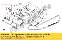 Aqui você pode pedir o arbusto, braço de almofada em Honda , com o número da peça 52462KC1003: