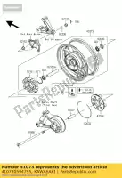 410730594795, Kawasaki, montagem da roda, rr, m.f.p.silv kawasaki gtr  c a 1400gtr abs 1400 , Novo