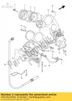 3412427A00, Suzuki, knop, struikelen suzuki gsx r rg rgv 125 250 500 750 1985 1986 1987 1989 1991 1992 1993 1994, Nieuw