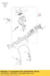 Here you can order the brake master cylinder assy axial 5/8 from Triumph, with part number T2025830: