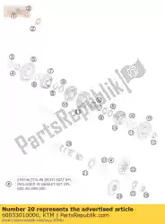 Ici, vous pouvez commander le arbre intermédiaire 03 auprès de KTM , avec le numéro de pièce 60033010000: