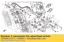 Here you can order the cushion assy.,rr. From Honda, with part number 52400KZ1671: