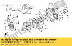Ici, vous pouvez commander le aucune description disponible pour le moment auprès de Honda , avec le numéro de pièce 64300KTW900ZE: