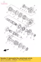 3D7171310000, Yamaha, engrenagem, 3º pinhão yamaha  wr 250 2008 2009 2010 2011 2012 2013 2014 2015 2016 2017 2018 2019 2020, Novo